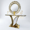 Prestige Golden Marble Console Table