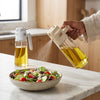 Glass Oil Dispenser Bottle with Flip Cap and Handle 680ml