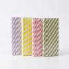 Pack of 12 Paper Drinking Straws