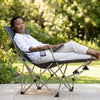 Folding Camping Lounge Chair With Footrest