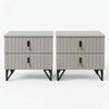 Grace 2-Drawer Bedside Table Set