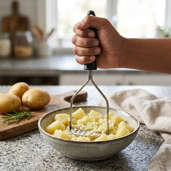 Household Stainless Steel Manual Garlic Press