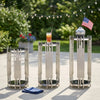3 Piece Silver Display Stands for Home Living