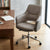 Off White Ergonomic Middle Back Office Chair