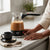 Electric Turkish Coffee Maker with Glass Pot and Foldable Handle