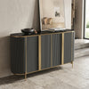 Italian Style Luxury Black Gold Dining Room Sideboard
