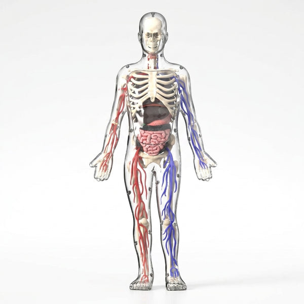 Clear Human Body Anatomy Educational Model