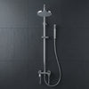 Round Shower Head with Offset Handle Set