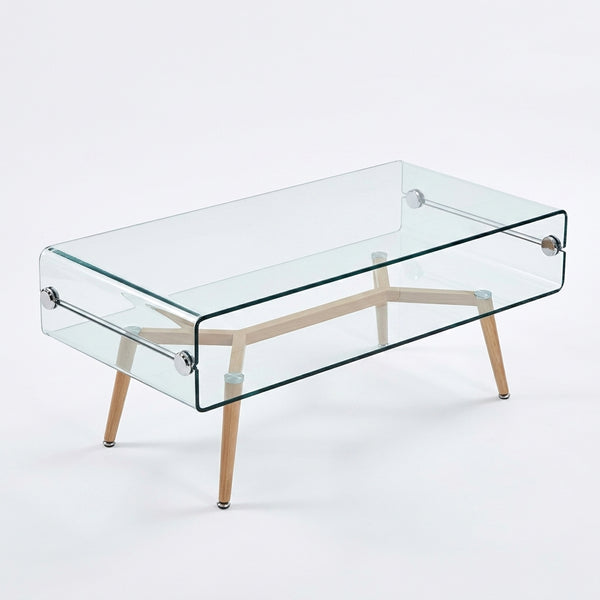 Tempered Glass Coffee Table for Home Living