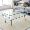 Tempered Glass Coffee Table for Home Living
