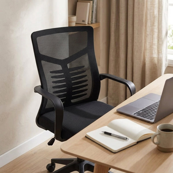 Mesh Office Chair with Lumbar Support and Adjustable Height