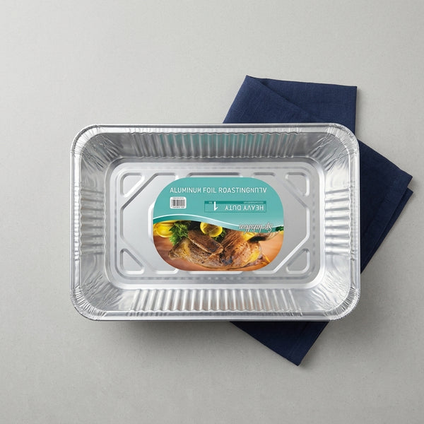 Aluminium Foil Roasting Trays with Lids for Oven and BBQ