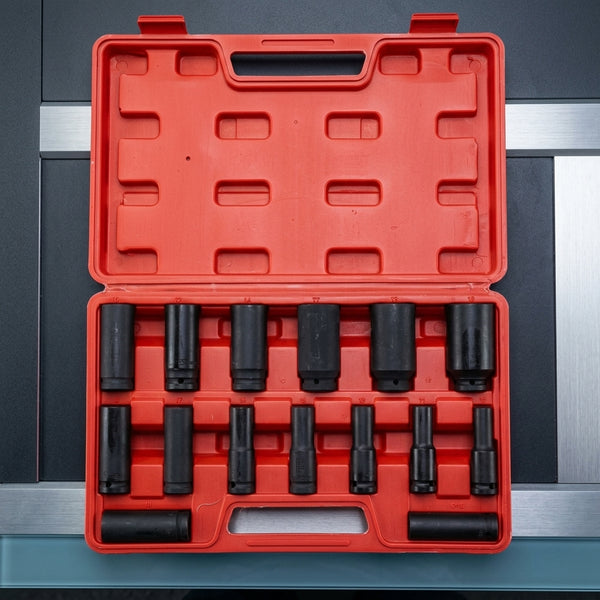 15pc 1/2 Impact Socket Set