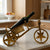 Gold Bicycle Wine Bottle Holder and Display Stand