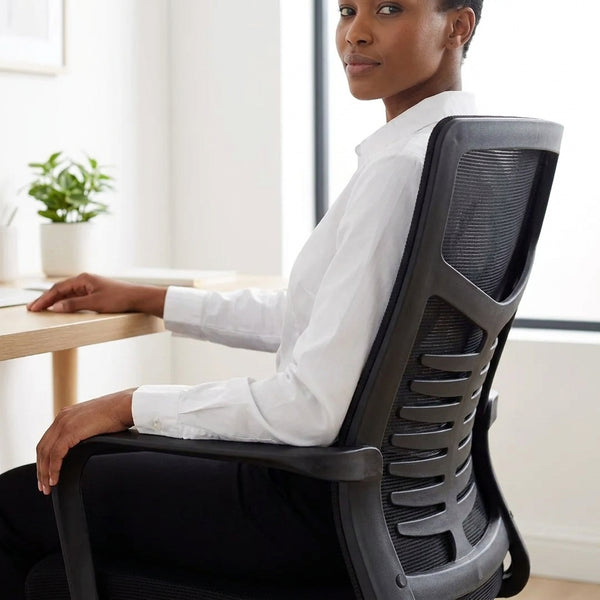 Mesh Office Chair with Lumbar Support and Adjustable Height