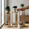3 Piece Gold Display Stands for Home Living