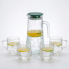 5-Piece Elegant Glass Water Pitcher Set