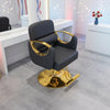 Gold Accent Hairdresser Salon Chair