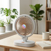 Electric Desktop Fan with LED Light