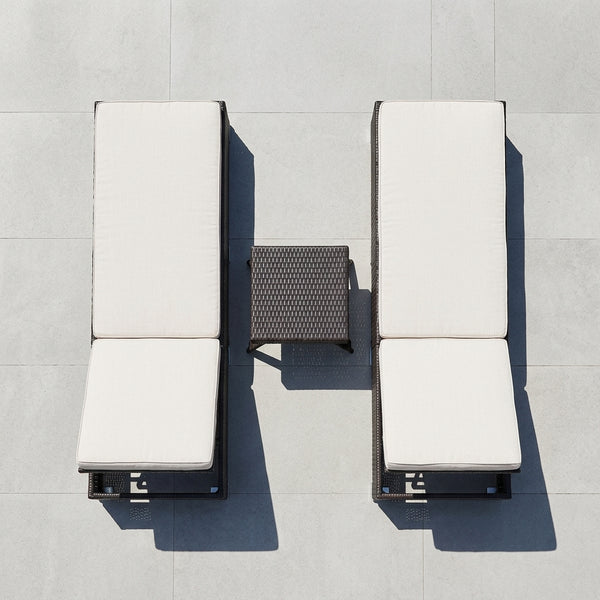 Outdoor Garden Lounge Daybed Wicker Deck Bed