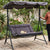 Swinging Hammock Garden Lounger with Roof