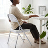 Portable Padded Leather Folding Chair