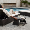Outdoor Garden Lounge Daybed Wicker Deck Bed