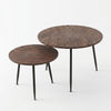 Stylish Round Nesting Coffee Table Set