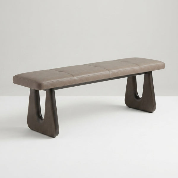 Modern Matte Solid Wood Bench