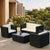 Modern Design Poly Rattan Corner Sofa Set