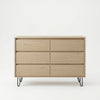 6 Drawer Wooden Chest of Drawers