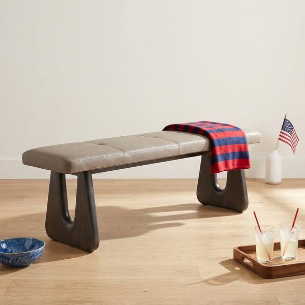 Modern Matte Solid Wood Bench