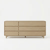 Sleek 6-Drawer Modern Wooden Dresser for Organized Spaces