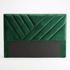 Stylish Chevron Channel Headboard Design Statement