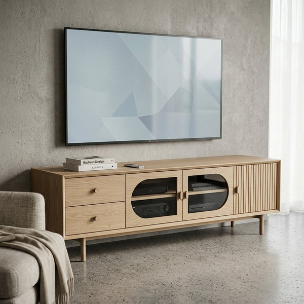 Stylish Modern Wooden TV Stand for Organized Entertainment