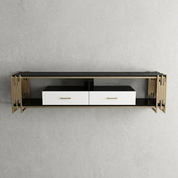 Modern Wall-Mounted TV Console for Organized Entertainment