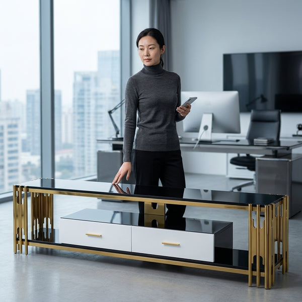 Modern Wall-Mounted TV Console for Organized Entertainment