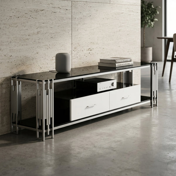 Modern Wall-Mounted TV Console for Organized Entertainment