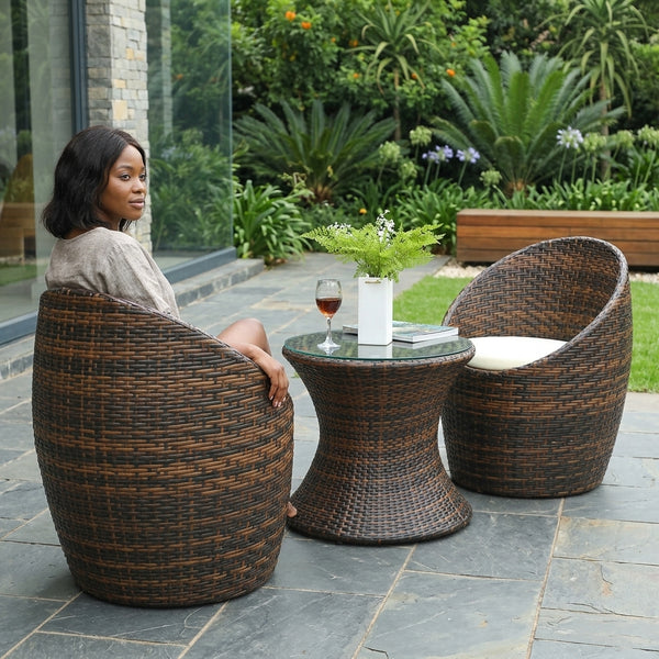 Garden Lounge Wicker Furniture Set