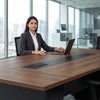 Modern Conference Table with Cable Management