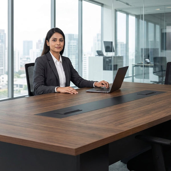 Modern Conference Table with Cable Management