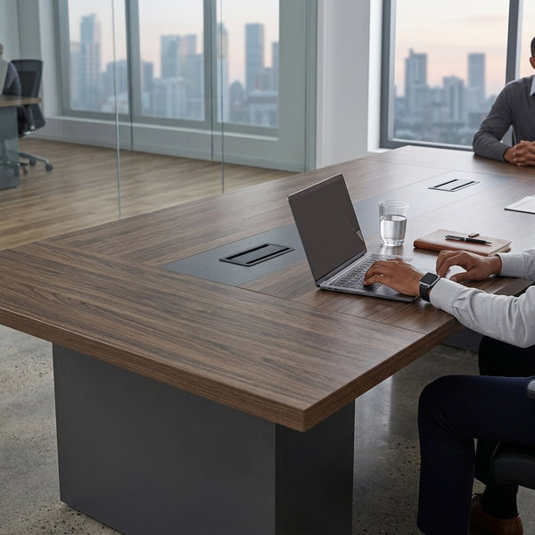 Modern Conference Table with Cable Management