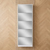 5 Tier Mirrored Shoe Cabinet with Flip Down Drawers