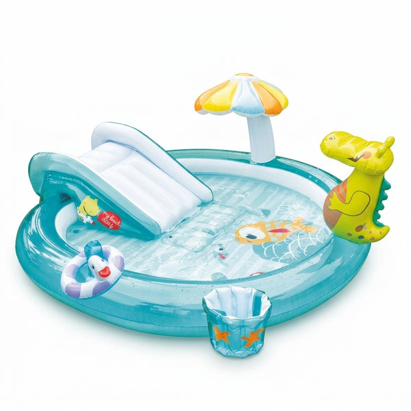 Crocodile Play Center Inflatable Spray Slide
