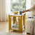 2 Tier Faux Marble Side Table - Space-Saving Elegance