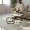 Modern Luxury Round Coffee Tea Table
