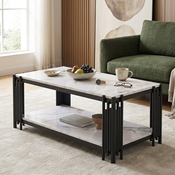 Modern Rectangular Glass Coffee Table