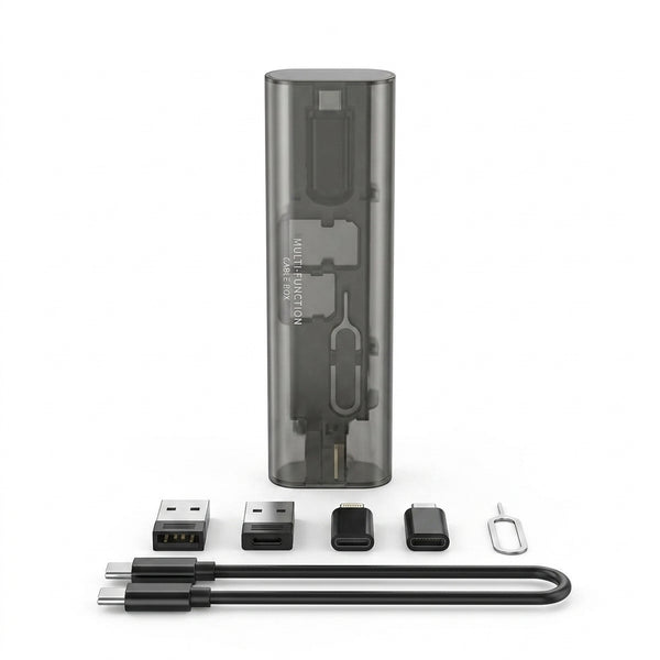Multi USB Charging Adapter Cable Box for Travel