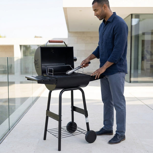 BBQ Grill Barrel with ThermoLock and Massive Chimney