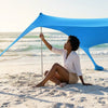 5 Pointed Aluminum Pop Up Beach Tent with Sand Anchor